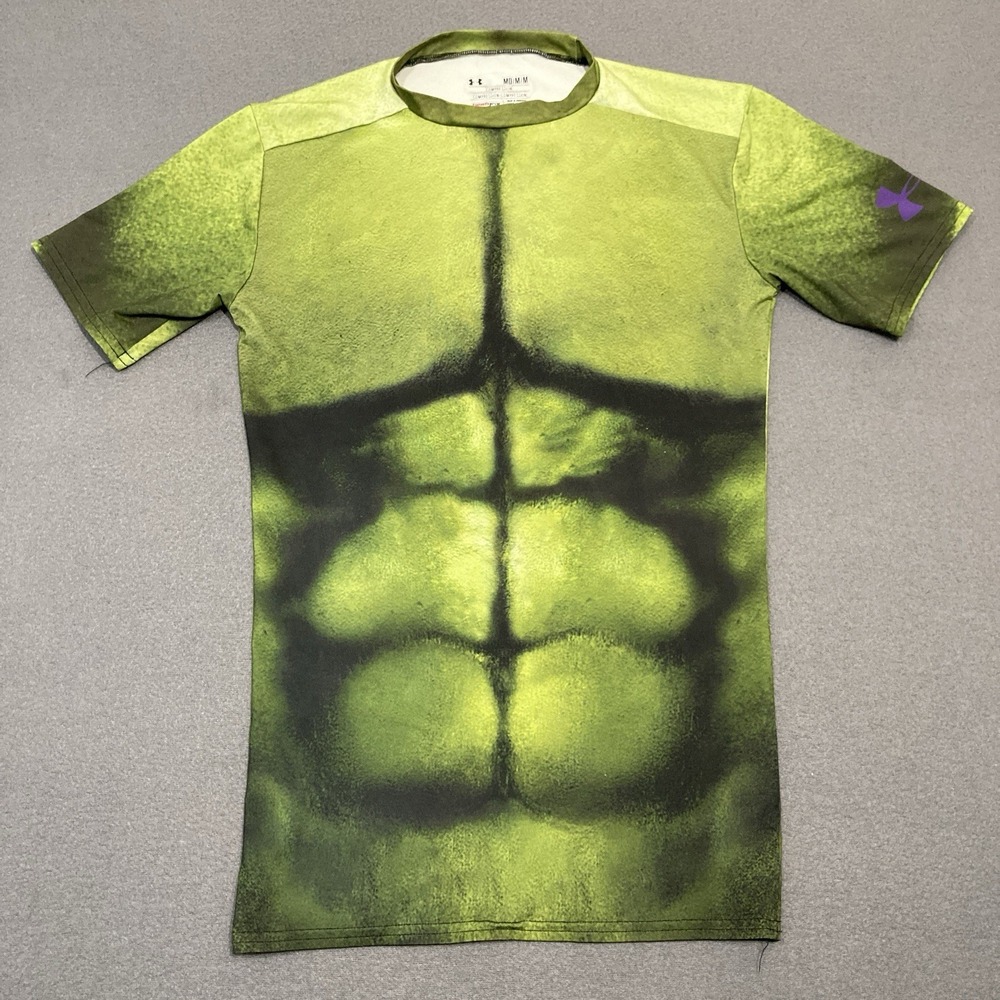 Under Armour Heat Gear‎ Avengers THE HULK Compression Shirt Men's Size Medium